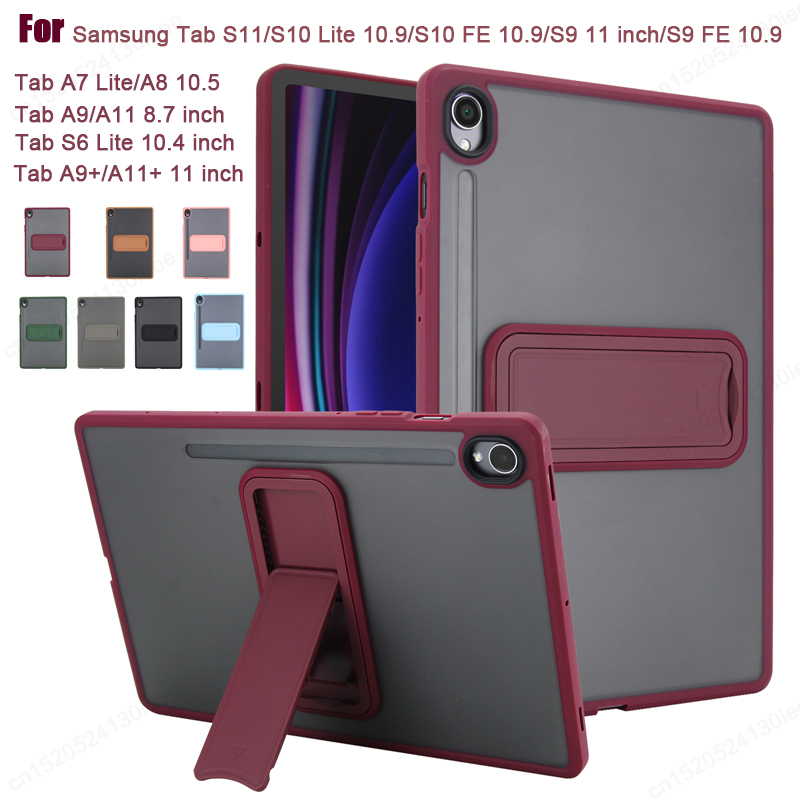 Tablet A9 Accessories - Clear Matte Kickstand Tablet Case for