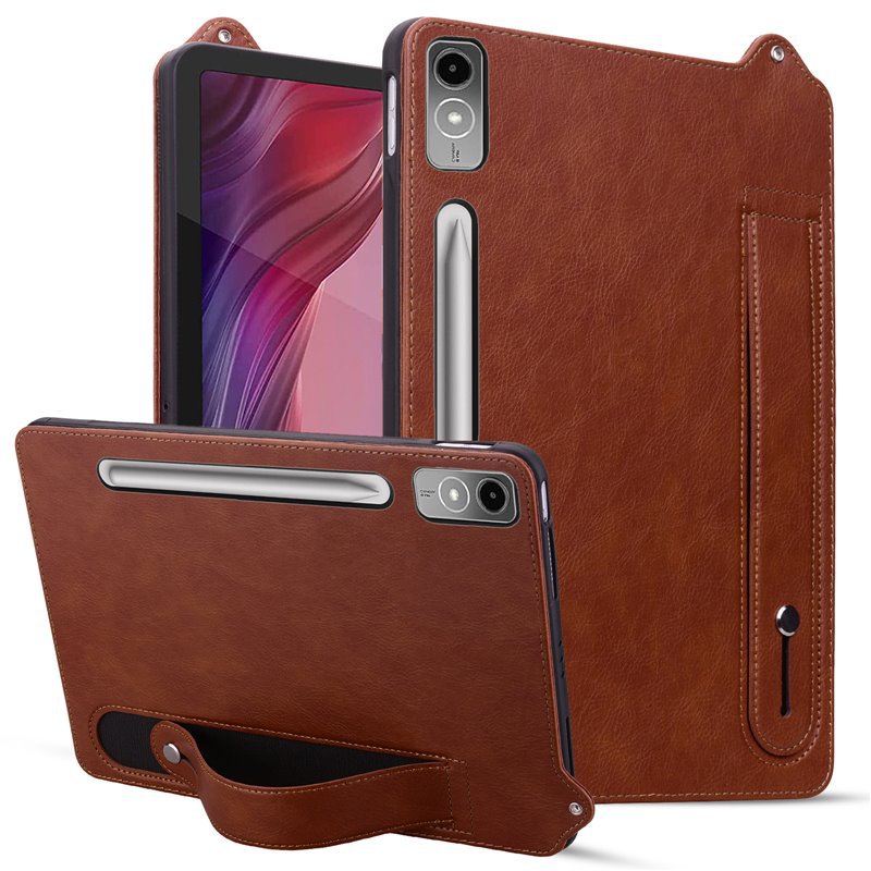 Tablet A9 Accessories - Solid color Crazy Horse pattern wristband