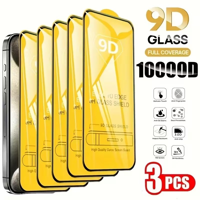 Paper Feel Screen Film - 3PCS 9D Tempered Glass For iPhone
