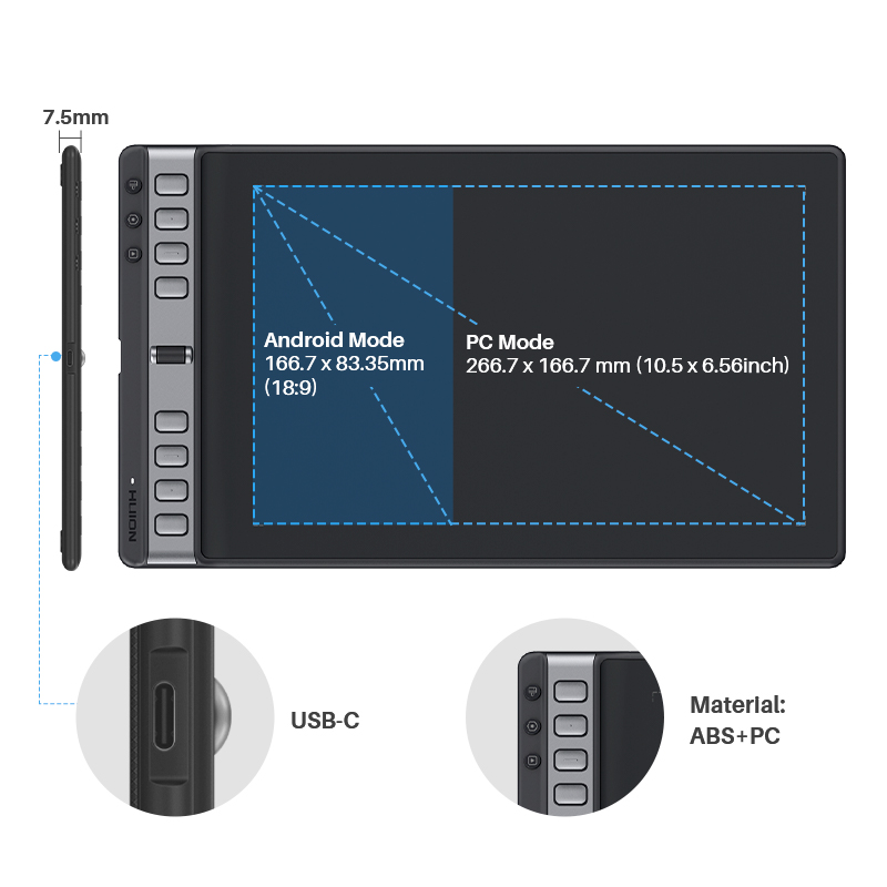 Huion Inspiroy 2 L 10.5x6.56 I - Useful Tablet Accessories ulasan dan harga