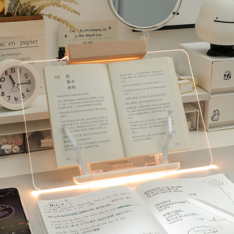 Acrylic Transparent Reading St - Tablet Holder Accessories ulasan dan harga