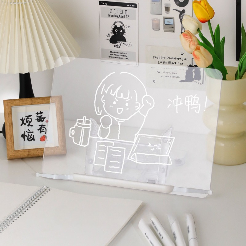 Acrylic Transparent Reading St - Tablet Holder Accessories ulasan dan harga