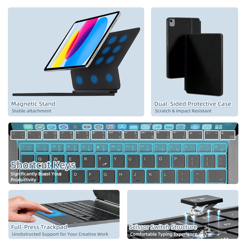 2026 Magic Keyboard with Bluet - Tablet Accessories Case ulasan dan harga