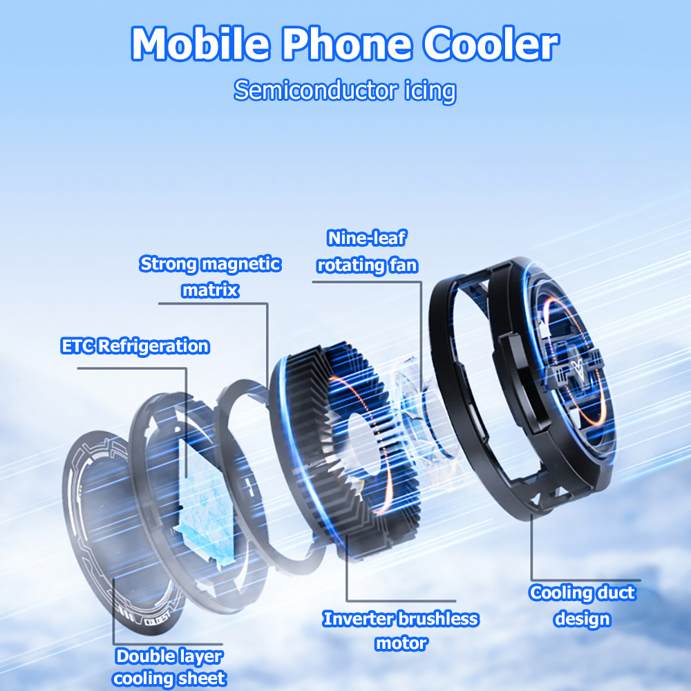 15W Magnetic Phone Cooler RGB  - Useful Tablet Accessories ulasan dan harga