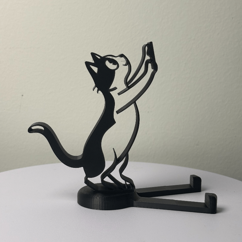 Abstract Hollow Line Cat Phone - Useful Tablet Accessories ulasan dan harga