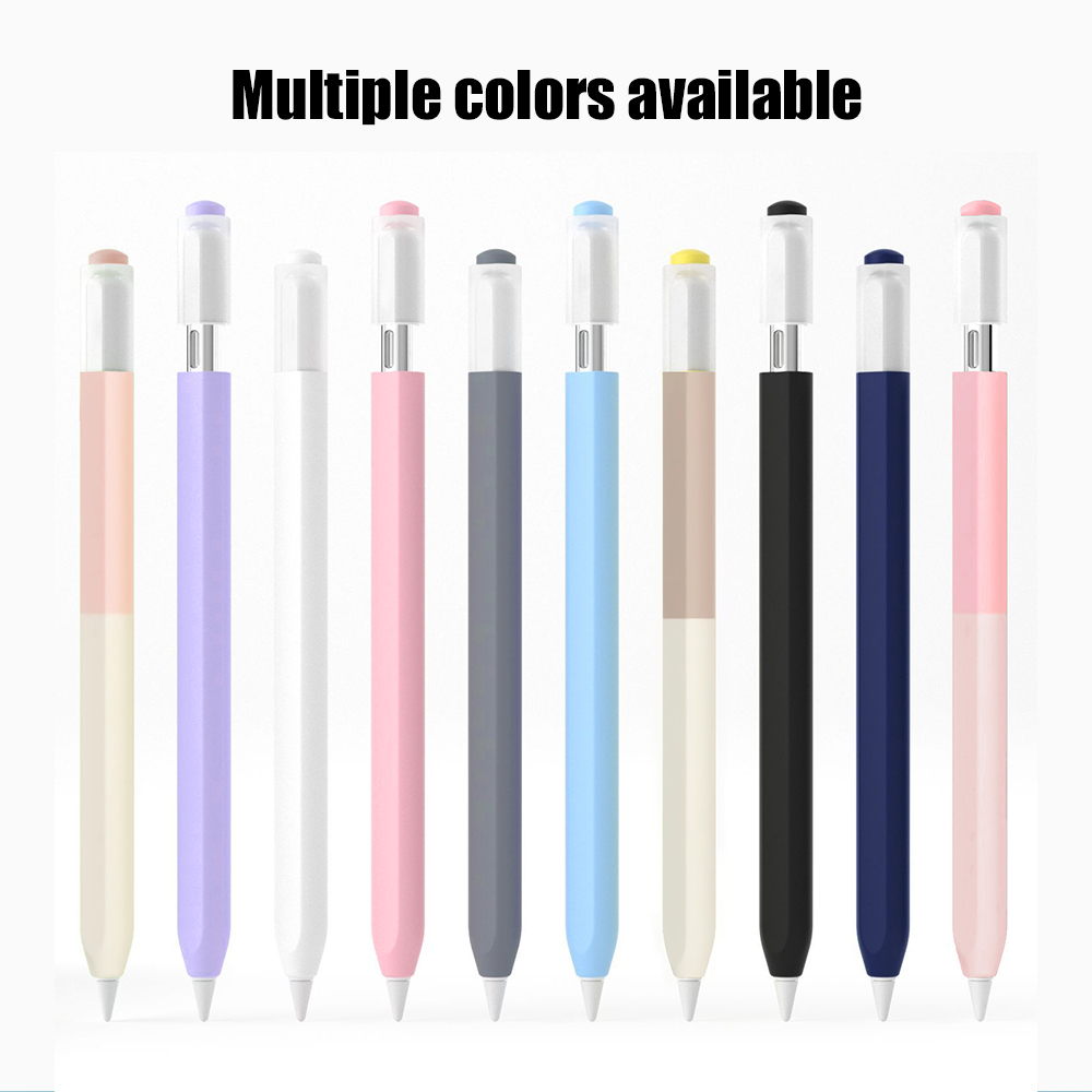 Color Splicing Silicone Pen Ca - Tablet Accessories Case ulasan dan harga