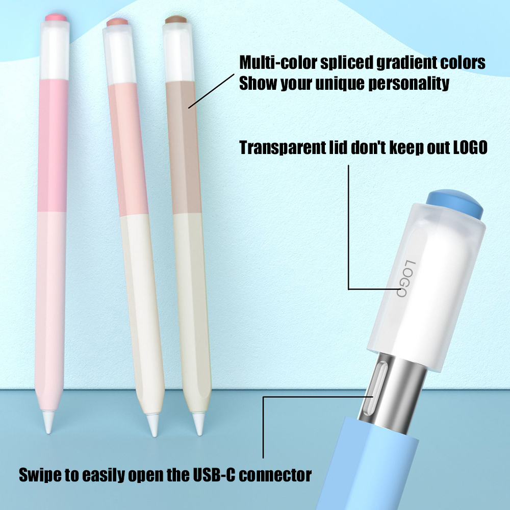 Color Splicing Silicone Pen Ca - Tablet Accessories Case ulasan dan harga