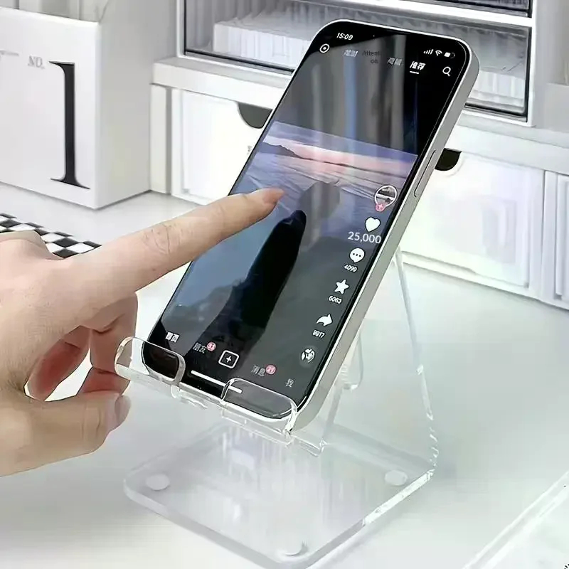 Transparent Acrylic Phone Stan - Tablet Holder Accessories ulasan dan harga