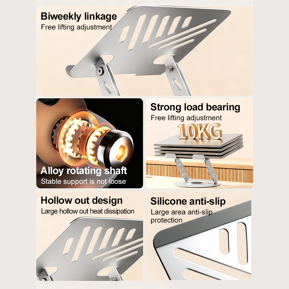 360° Rotating Laptop Stand Adj - Android Tablet Gaming Accessories ulasan dan harga