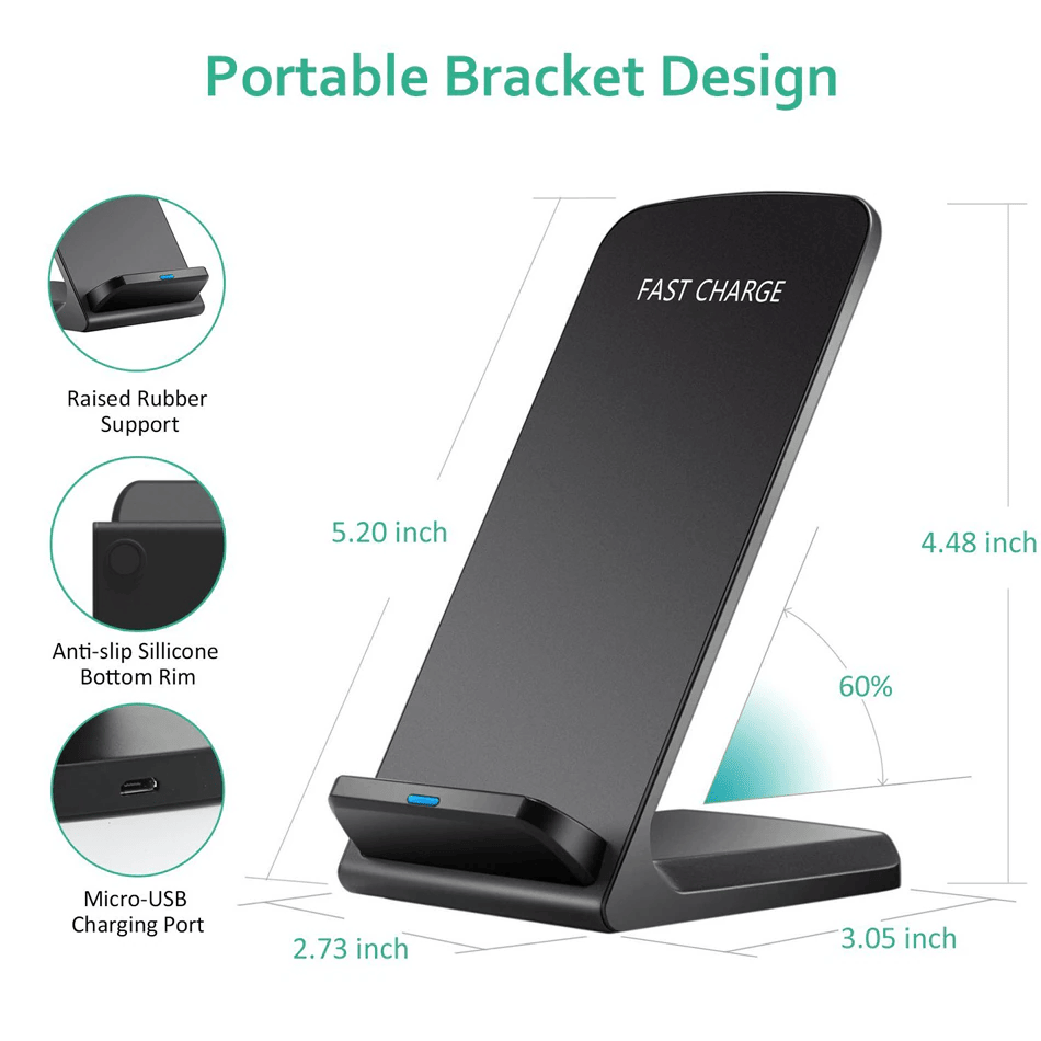 Qi Wireless Fast Charger Charg - Wireless Charging Pad ulasan dan harga