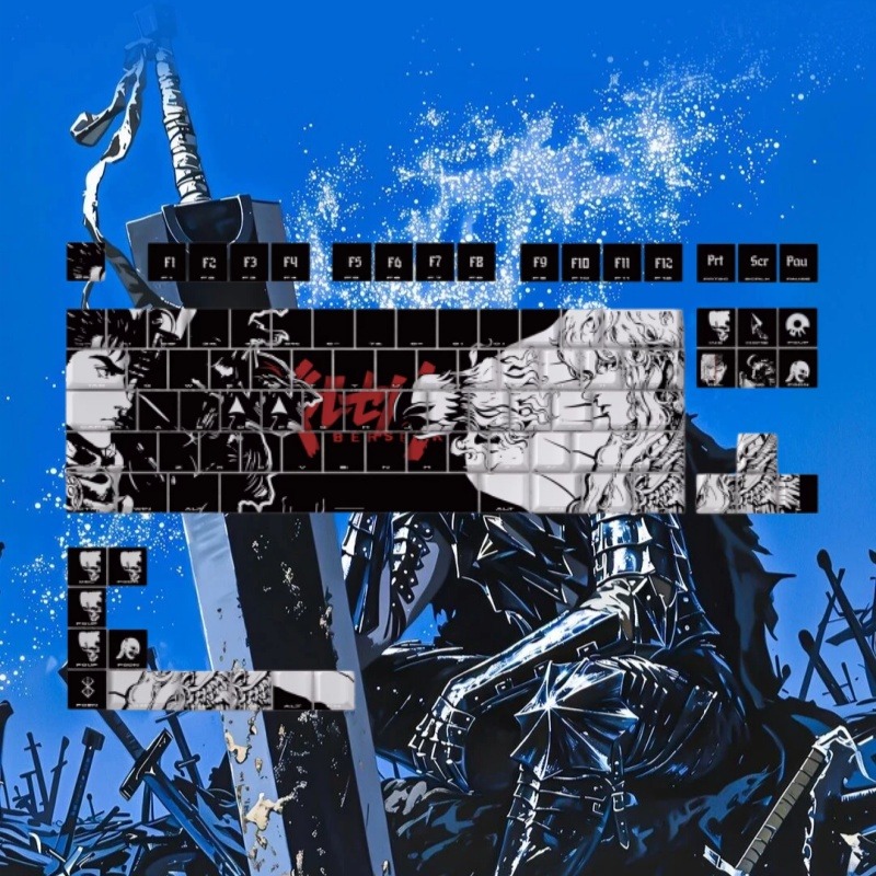 BERSERK Theme Anime Keycap 98  - Tablet Pc Accessories ulasan dan harga