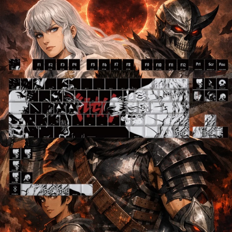 BERSERK Theme Anime Keycap 98  - Tablet Pc Accessories ulasan dan harga