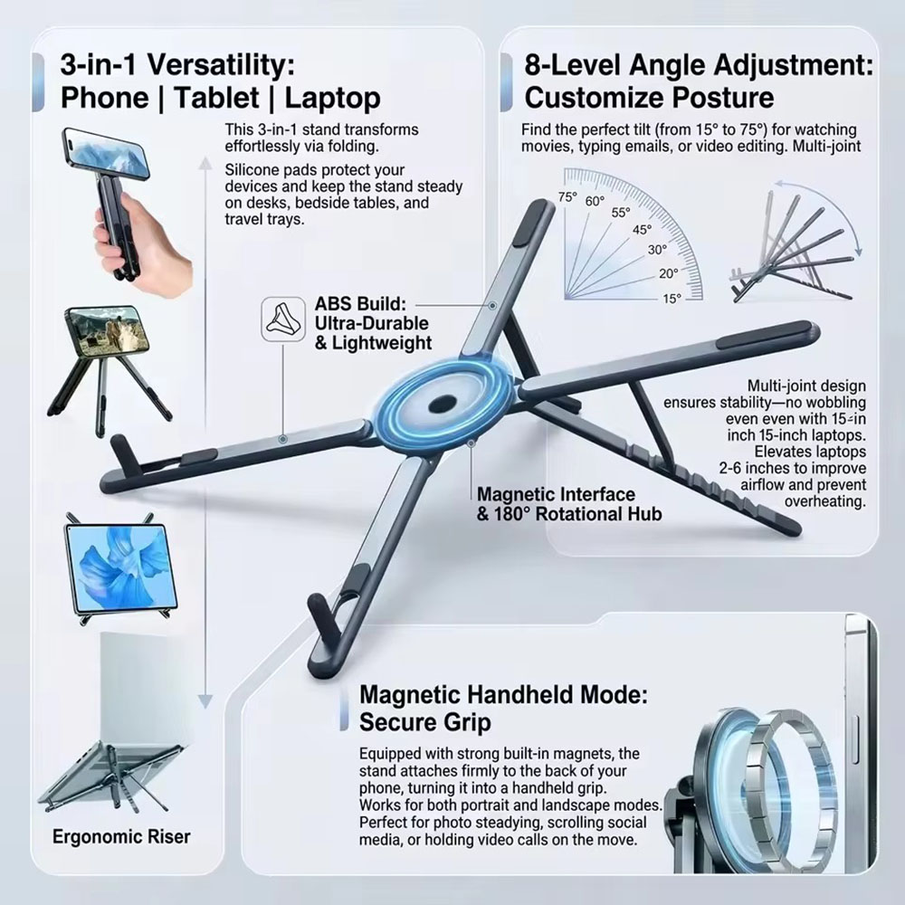 Portable Magnetic Phone Holder - Useful Tablet Accessories ulasan dan harga